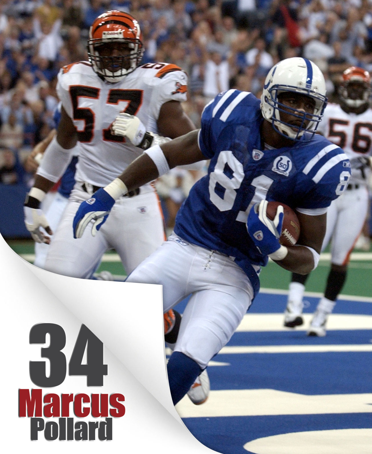 Touchdown catches by Peyton Manning's receivers